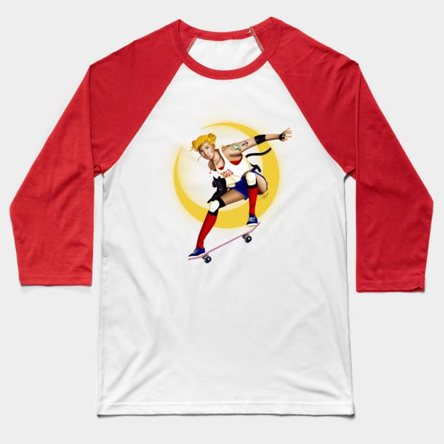 Hello Sailor Sk8 Baseball T-Shirt by soletine